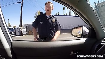 Police Blowjob Public Car 