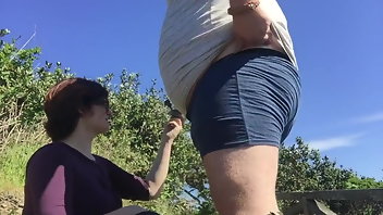 Amateur Blowjob BBW Outdoor 