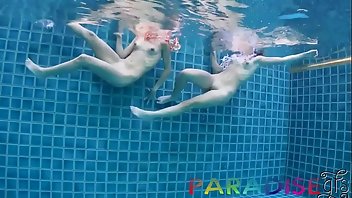 Underwater Teen Amateur Threesome Pool 