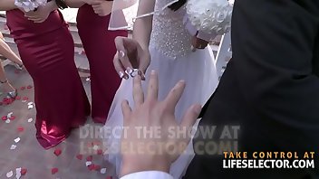 Bride Facial Blowjob Brunette 