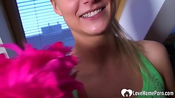 Maid European Blonde Shaved 