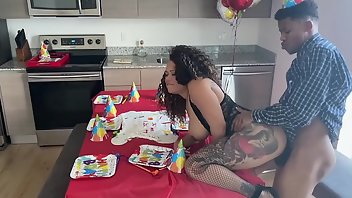 Kitchen Facial Teen MILF 