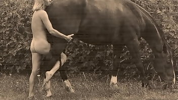 Erotic Hairy Cowgirl Retro 